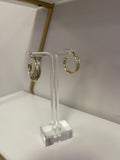 Metal Two Tone Rope Hoops