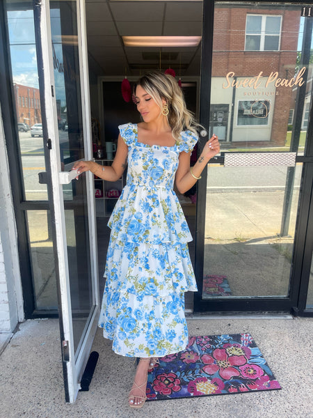 You’ve Got It All Floral Tiered Dress