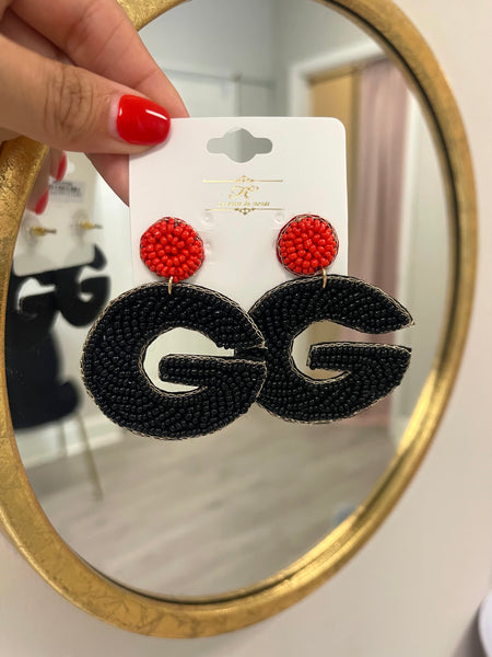 G Beaded Earrings