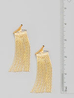 Gold Chain Fringe Earrings