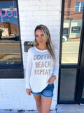 Coffee Beach Repeat Light Weight Sweater