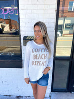 Coffee Beach Repeat Light Weight Sweater